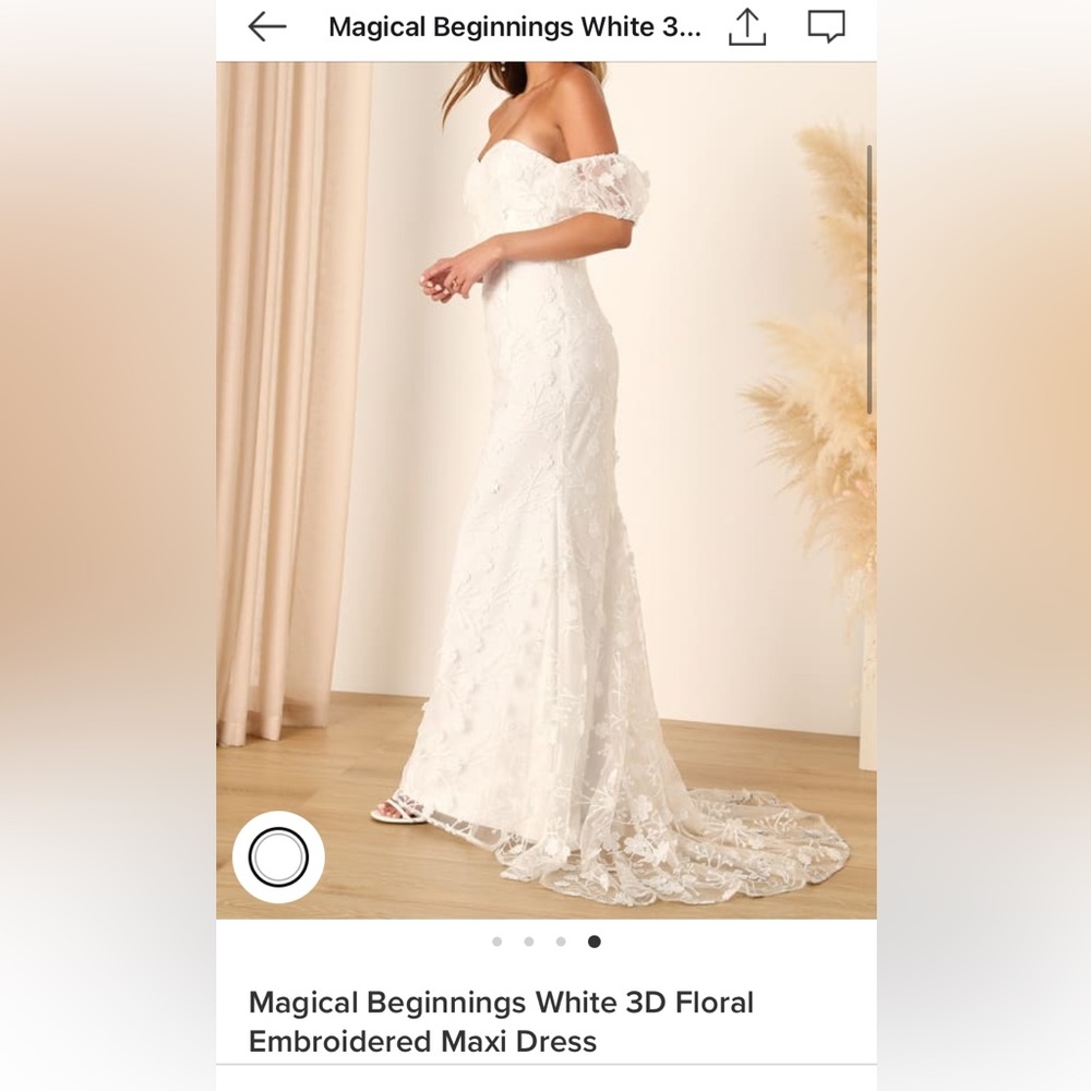Lulu’s Magical Beginnings strapless gown